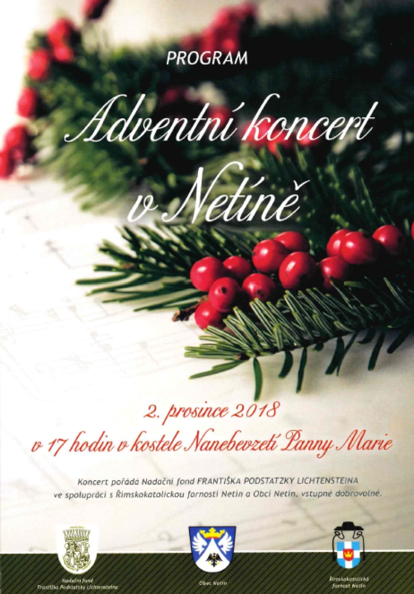 Adventní koncert v Netíně 2018