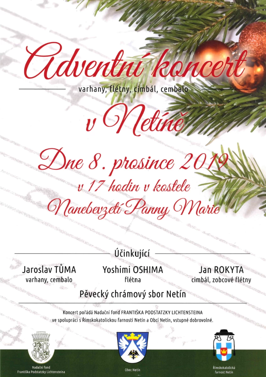 Adventní koncert v Netíně 2019