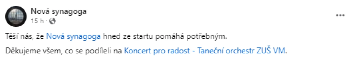 Podpoření denního stacionáře NESA