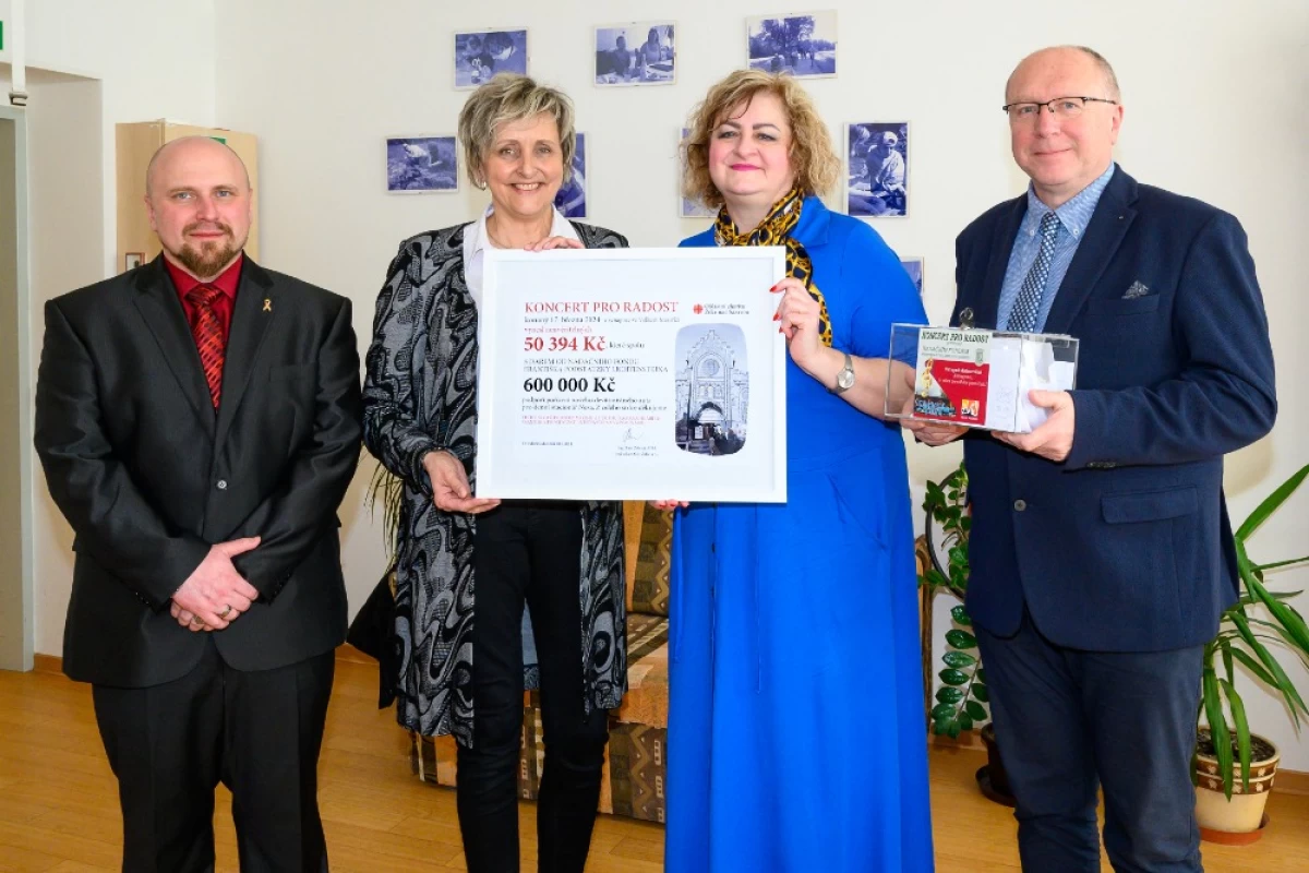 Výtěžek koncertu předán adresátovi, dobrá věc se podařila