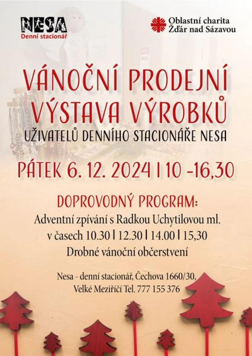 Vánoční prodejní výstavy jsou tu